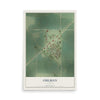 Map of Ohlman, Illinois, 12 x 18 inch unframed archival matte print