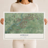 Map of Oswego, Illinois, 12 x 18 inch unframed archival matte print