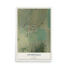 Map of Otterville, Illinois, 12 x 18 inch unframed archival matte print