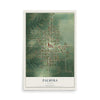 Map of Palmyra, Illinois, 12 x 18 inch unframed archival matte print