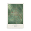 Map of Payson, Illinois, 12 x 18 inch unframed archival matte print