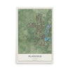 Map of Plainfield, Illinois, 12 x 18 inch unframed archival matte print