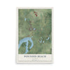 Map of Pontoon Beach, Illinois, 12 x 18 inch unframed archival matte print