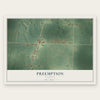 Preemption, Illinois map print, the full design