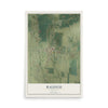 Map of Raleigh, Illinois, 12 x 18 inch unframed archival matte print