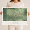 Map of Ransom, Illinois, 12 x 18 inch unframed archival matte print