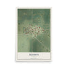 Map of Redmon, Illinois, 12 x 18 inch unframed archival matte print