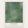 Rentchler, Illinois map print, the full design