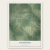 Richfield, Illinois map print, the full design