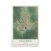 Map of Scales Mound, Illinois, 12 x 18 inch unframed archival matte print