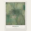 Swedona, Illinois map print, the full design