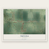 Trivoli, Illinois map print, the full design