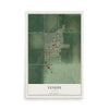 Map of Venedy, Illinois, 12 x 18 inch unframed archival matte print