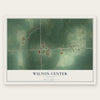 Wilton Center, Illinois map print, the full design