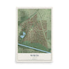 Map of Worth, Illinois, 12 x 18 inch unframed archival matte print