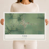 Map of Yale, Illinois, 12 x 18 inch unframed archival matte print