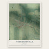 Andersonville, Indiana map print, the full design