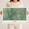 Map of Avon, Indiana, 12 x 18 inch unframed archival matte print