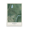 Map of Bethany, Indiana, 12 x 18 inch unframed archival matte print