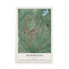 Map of Bloomfield, Indiana, 12 x 18 inch unframed archival matte print