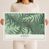 Map of Borden, Indiana, 12 x 18 inch unframed archival matte print