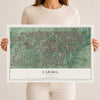 Map of Carmel, Indiana, 12 x 18 inch unframed archival matte print