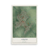 Map of Colfax, Indiana, 12 x 18 inch unframed archival matte print