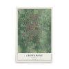 Map of Crown Point, Indiana, 12 x 18 inch unframed archival matte print