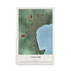 Map of Culver, Indiana, 12 x 18 inch unframed archival matte print