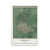Map of Elberfeld, Indiana, 12 x 18 inch unframed archival matte print