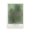 Map of Fairmount, Indiana, 12 x 18 inch unframed archival matte print