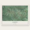 Galena, Indiana map print, the full design