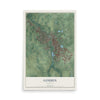 Map of Goshen, Indiana, 12 x 18 inch unframed archival matte print