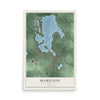 Map of Hamilton, Indiana, 12 x 18 inch unframed archival matte print