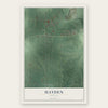 Hayden, Indiana map print, the full design