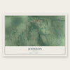 Johnson, Indiana map print, the full design