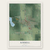 Kimmell, Indiana map print, the full design