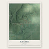 Kramer, Indiana map print, the full design