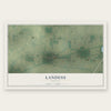 Landess, Indiana map print, the full design