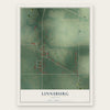 Linnsburg, Indiana map print, the full design