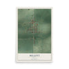 Map of Mellott, Indiana, 12 x 18 inch unframed archival matte print