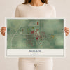 Map of Monroe, Indiana, 12 x 18 inch unframed archival matte print