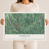 Map of Nashville, Indiana, 12 x 18 inch unframed archival matte print