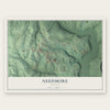Needmore, Indiana map print, the full design
