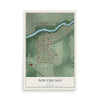 Map of New Chicago, Indiana, 12 x 18 inch unframed archival matte print