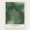 New London, Indiana map print, the full design