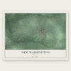 New Washington, Indiana map print, the full design
