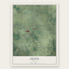 Olive, Indiana map print, the full design
