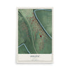 Map of Oolitic, Indiana, 12 x 18 inch unframed archival matte print