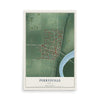 Map of Perrysville, Indiana, 12 x 18 inch unframed archival matte print